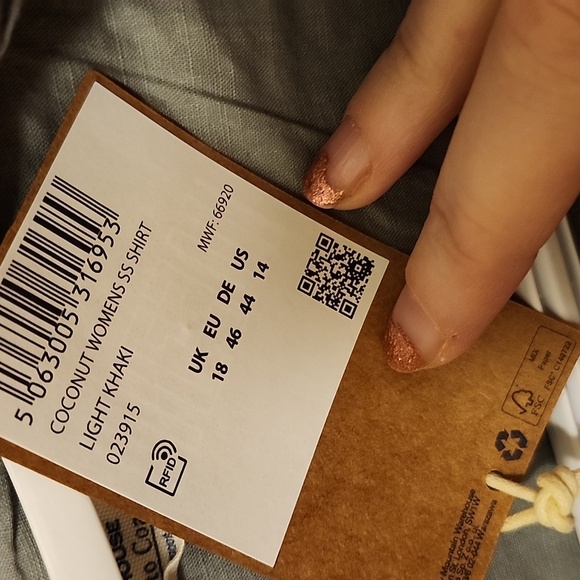 MOUNTAIN WAREHOUSE Sage Green TShirt, Size 14, BNWT - Picture 3 of 8